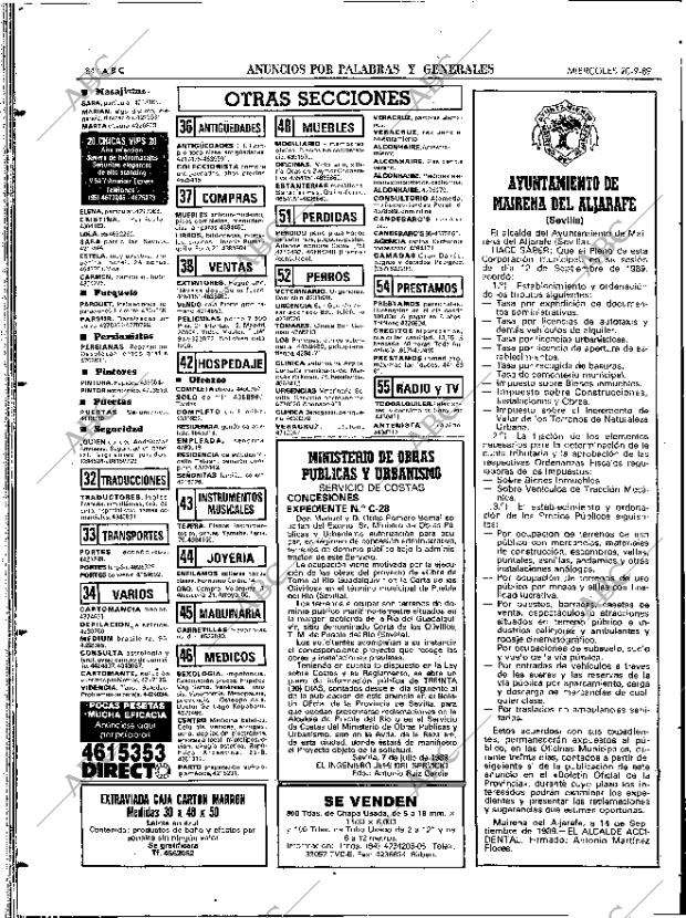 ABC SEVILLA 20-09-1989 página 84