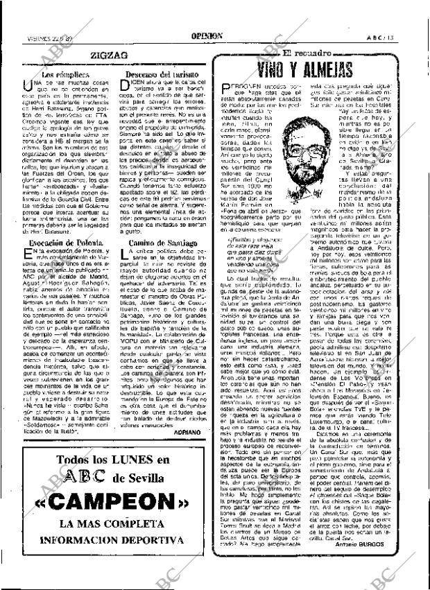 ABC SEVILLA 22-09-1989 página 13