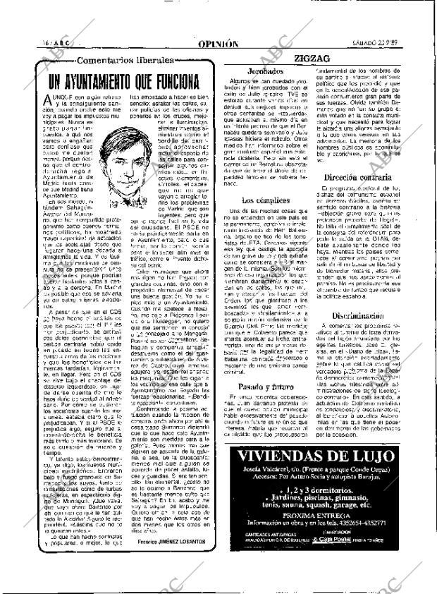 ABC MADRID 23-09-1989 página 16