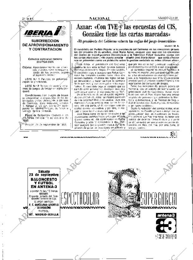 ABC MADRID 23-09-1989 página 22