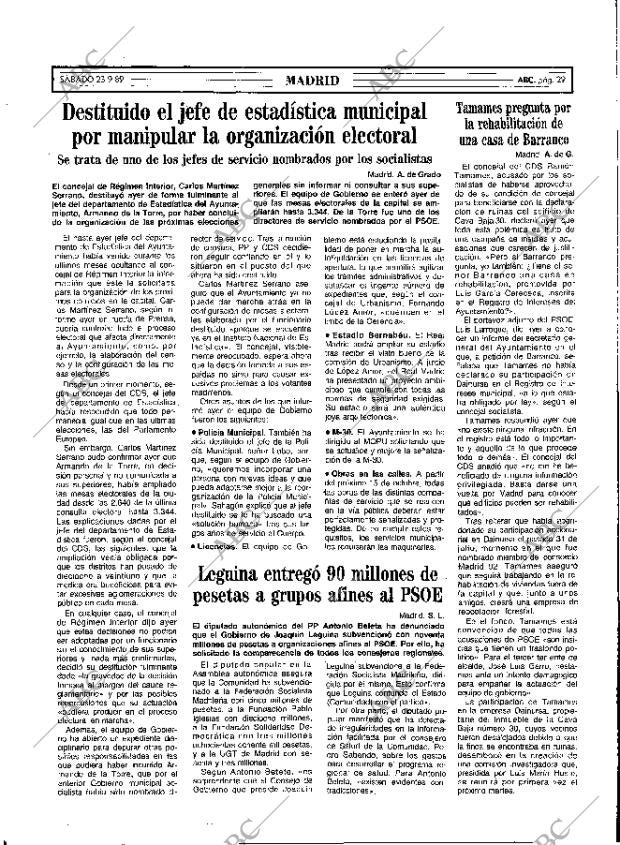 ABC MADRID 23-09-1989 página 29