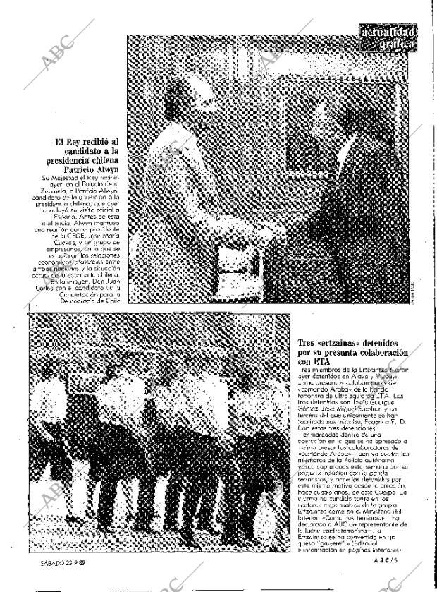 ABC MADRID 23-09-1989 página 5