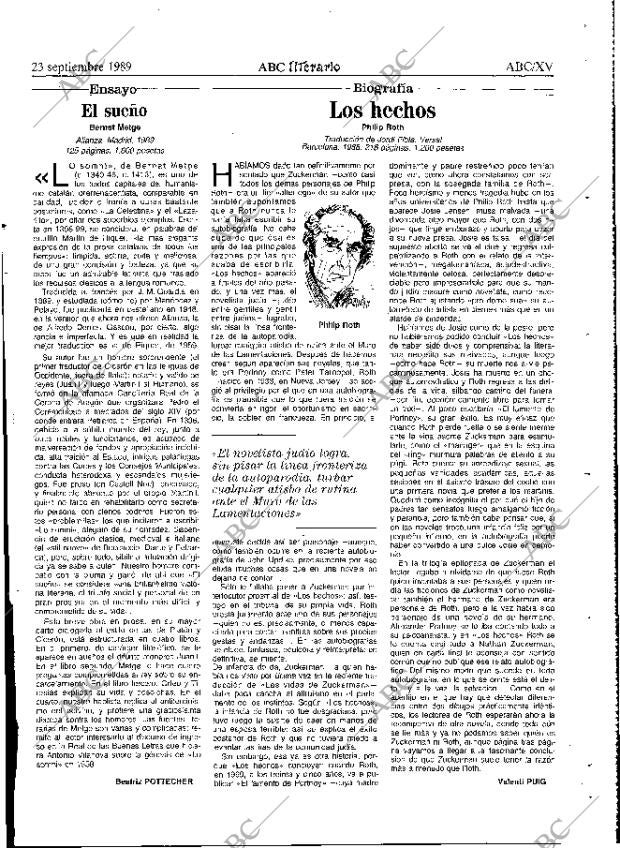 ABC MADRID 23-09-1989 página 61