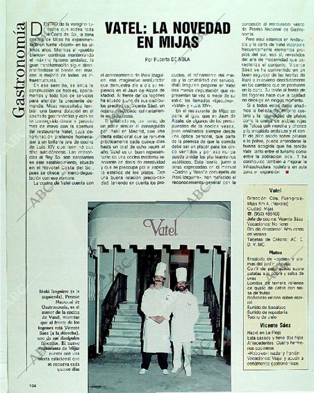 BLANCO Y NEGRO MADRID 24-09-1989 página 104