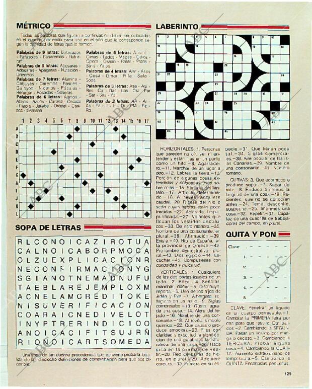 BLANCO Y NEGRO MADRID 24-09-1989 página 129