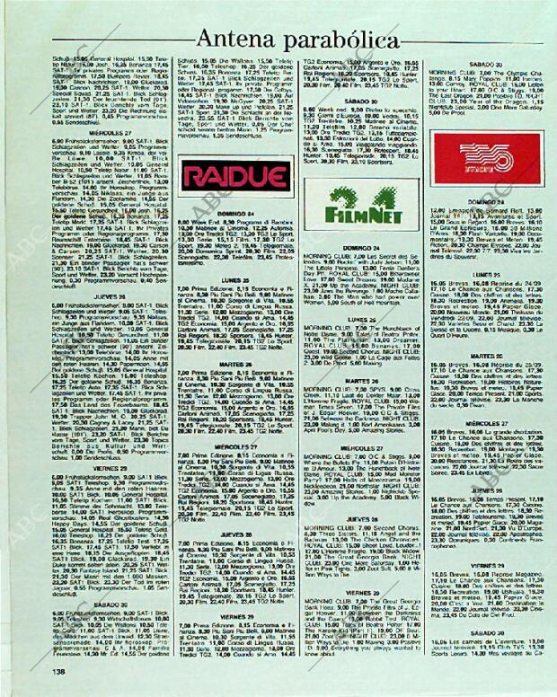 BLANCO Y NEGRO MADRID 24-09-1989 página 138