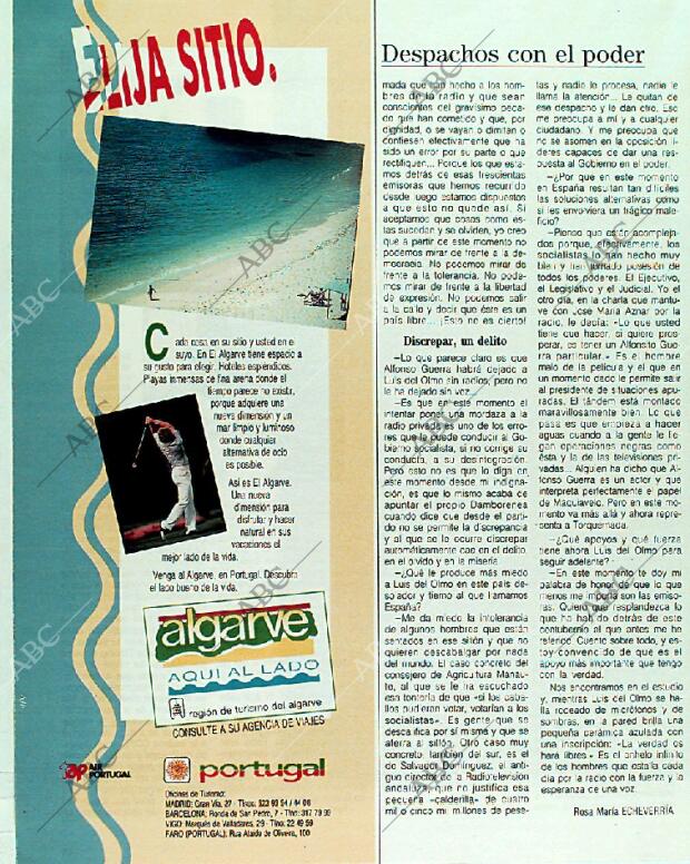 BLANCO Y NEGRO MADRID 24-09-1989 página 50