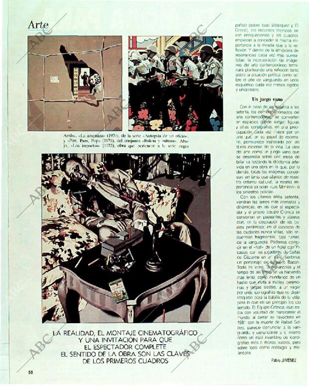 BLANCO Y NEGRO MADRID 24-09-1989 página 58