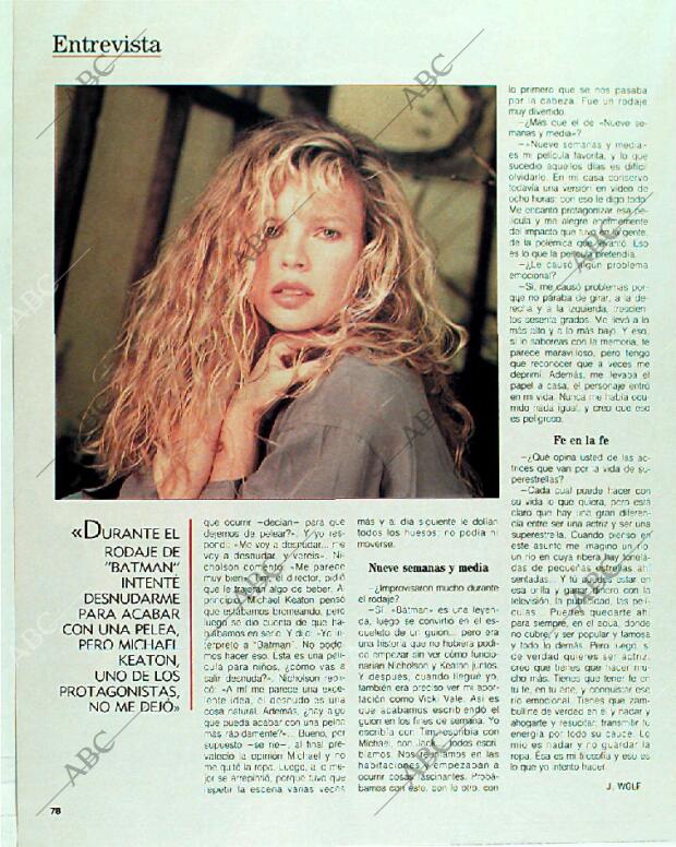 BLANCO Y NEGRO MADRID 24-09-1989 página 78