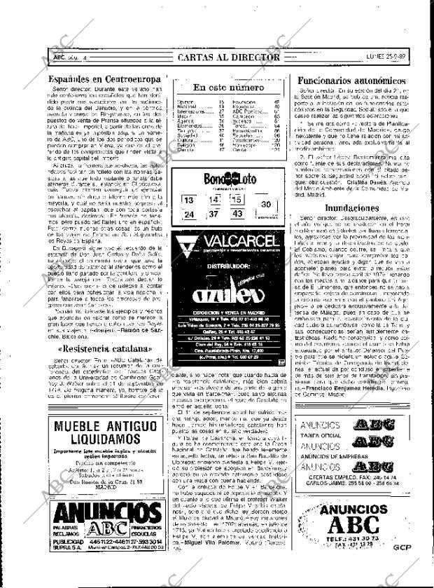 ABC MADRID 25-09-1989 página 14