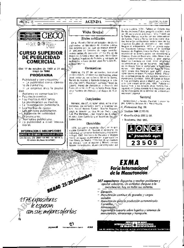 ABC MADRID 26-09-1989 página 38