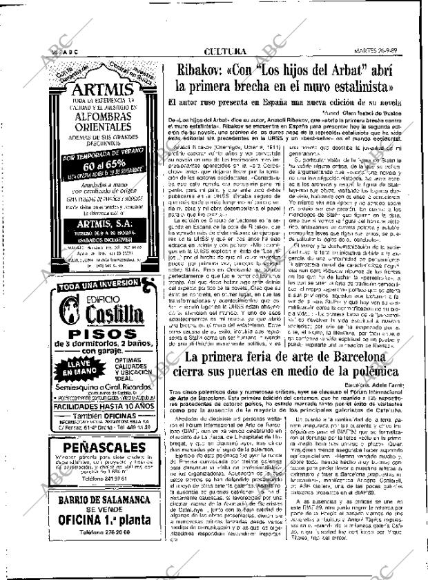 ABC MADRID 26-09-1989 página 58