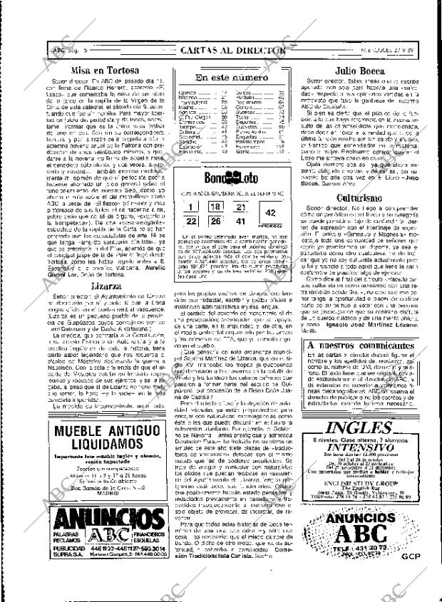 ABC MADRID 27-09-1989 página 16