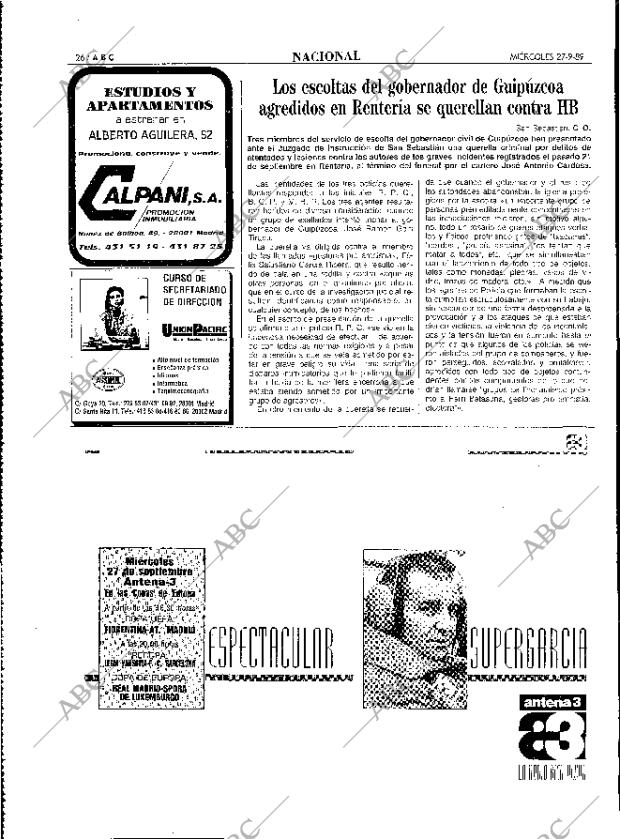 ABC MADRID 27-09-1989 página 26