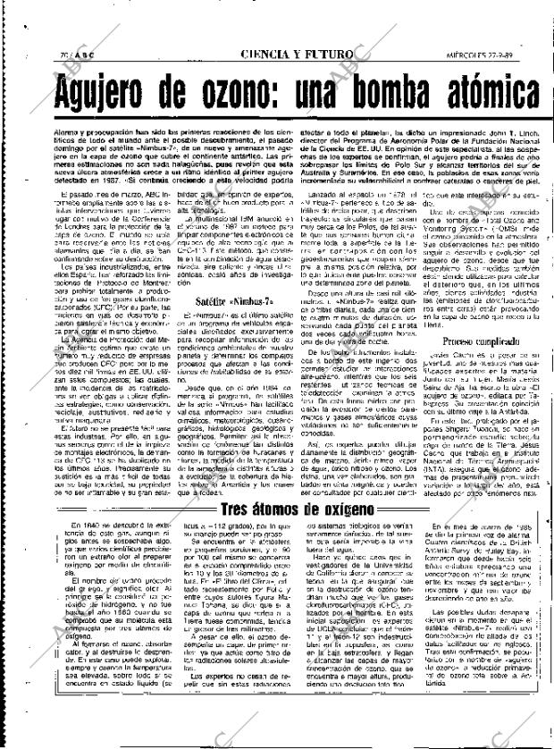 ABC MADRID 27-09-1989 página 70