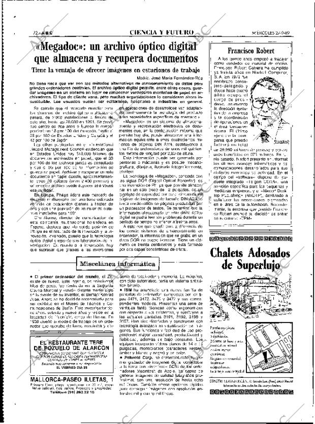 ABC MADRID 27-09-1989 página 72