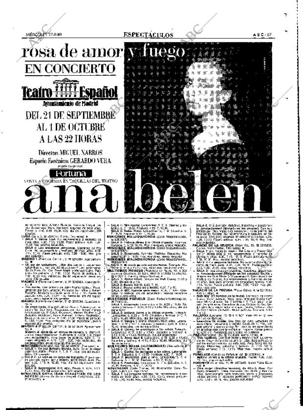 ABC MADRID 27-09-1989 página 87