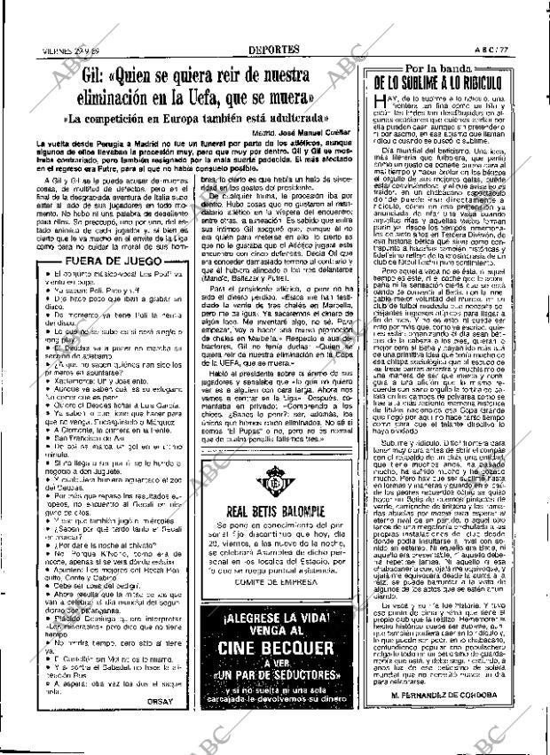 ABC SEVILLA 29-09-1989 página 77