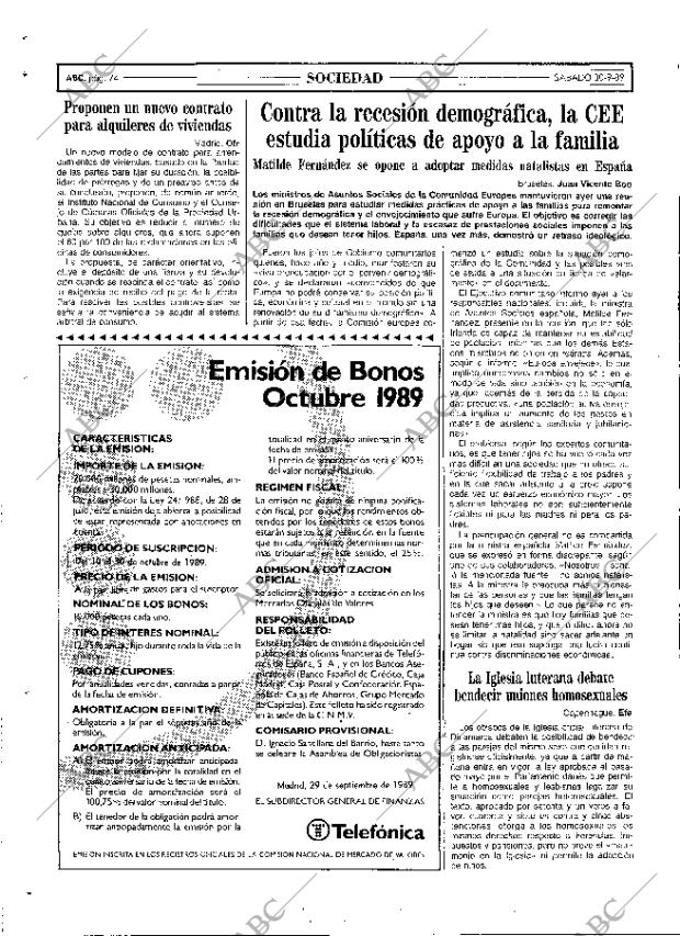 ABC MADRID 30-09-1989 página 74