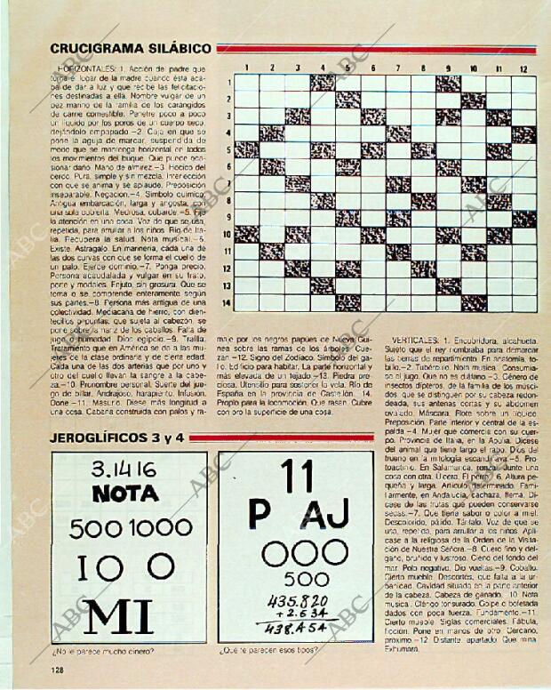 BLANCO Y NEGRO MADRID 01-10-1989 página 128