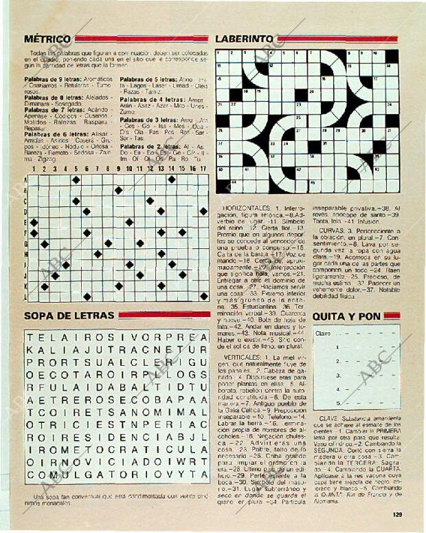 BLANCO Y NEGRO MADRID 01-10-1989 página 129