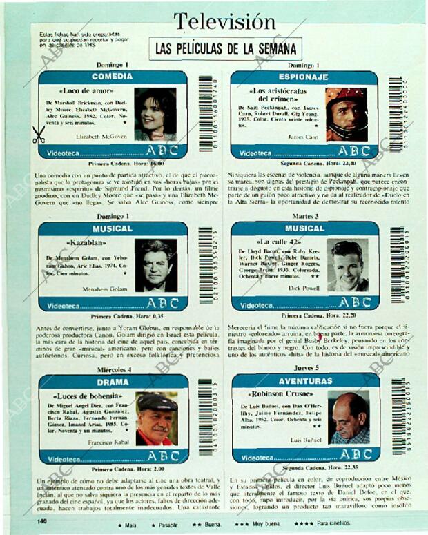 BLANCO Y NEGRO MADRID 01-10-1989 página 140