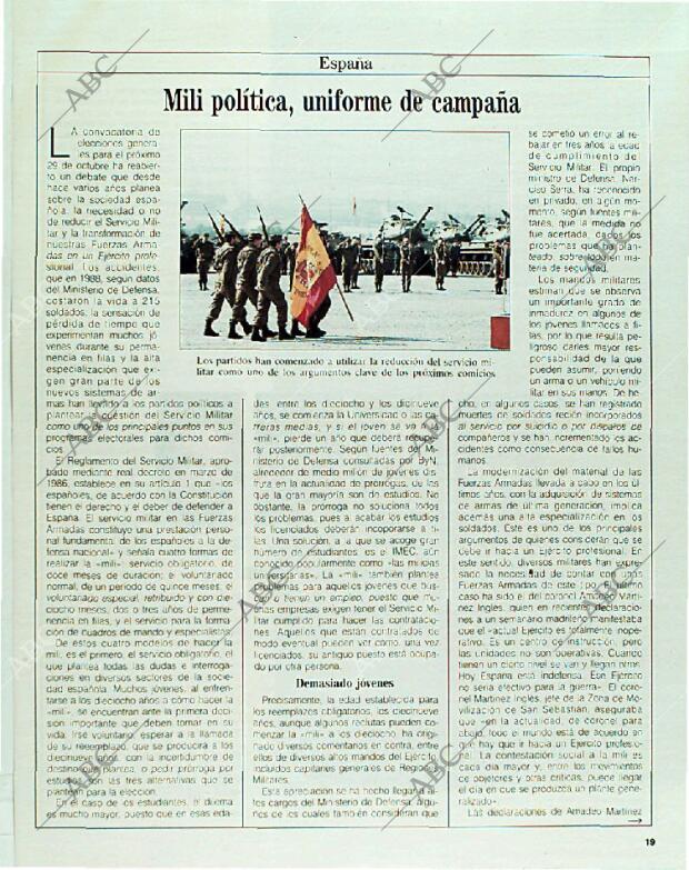 BLANCO Y NEGRO MADRID 01-10-1989 página 19