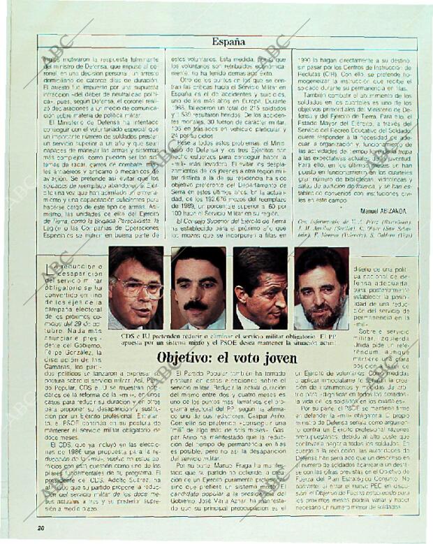 BLANCO Y NEGRO MADRID 01-10-1989 página 20