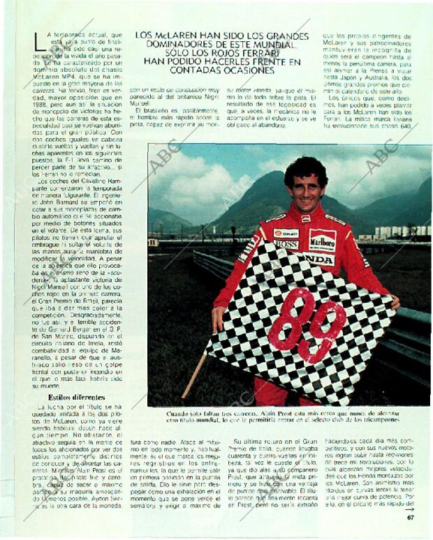 BLANCO Y NEGRO MADRID 01-10-1989 página 67