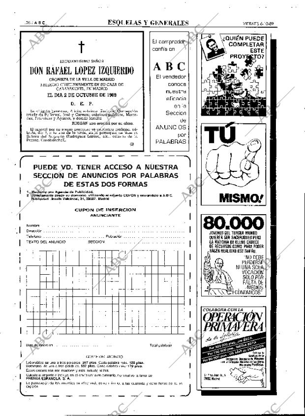 ABC MADRID 06-10-1989 página 108