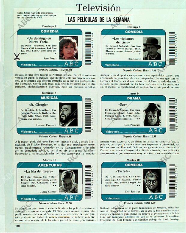 BLANCO Y NEGRO MADRID 08-10-1989 página 148