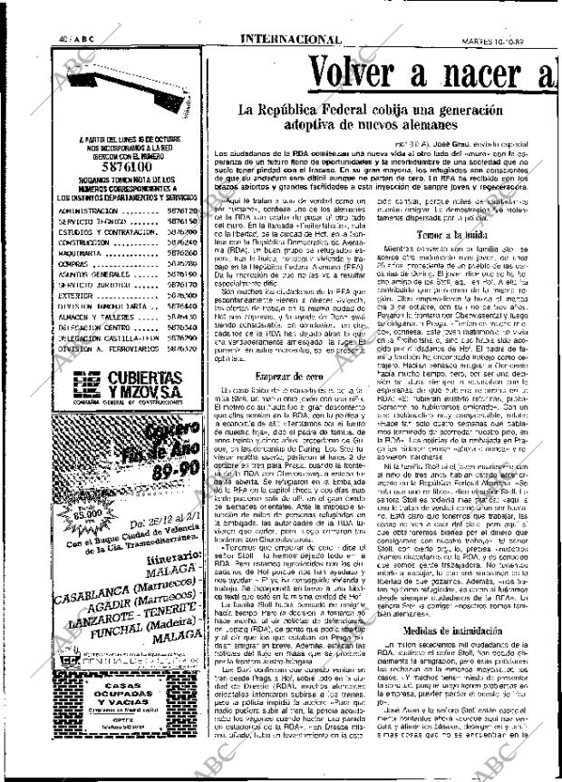 ABC MADRID 10-10-1989 página 40