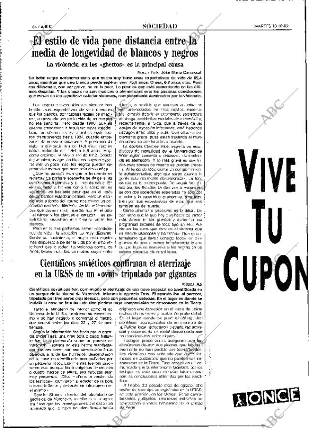 ABC MADRID 10-10-1989 página 64