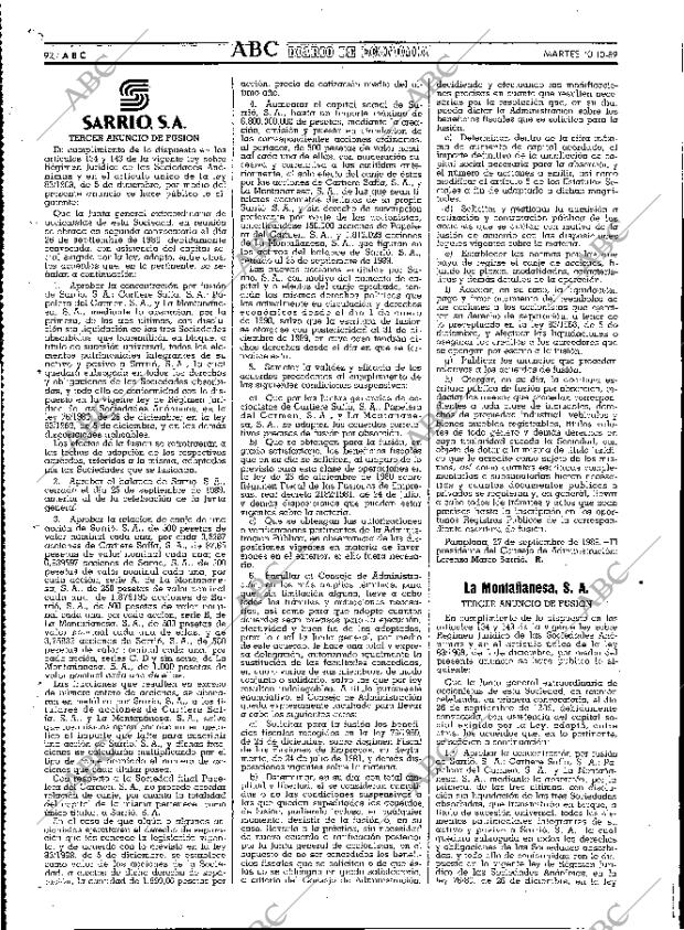 ABC MADRID 10-10-1989 página 92