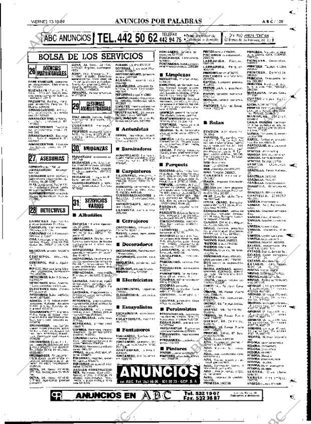 ABC MADRID 13-10-1989 página 109