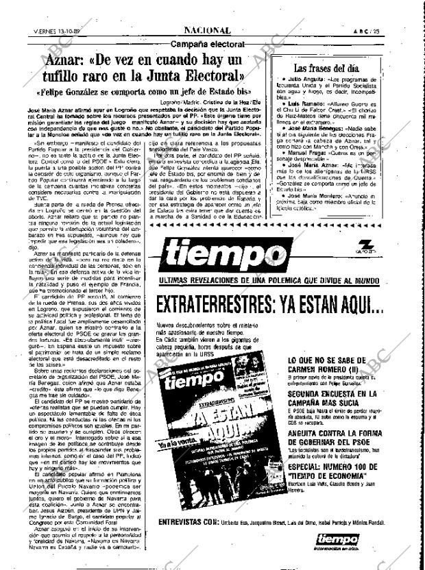 ABC MADRID 13-10-1989 página 25