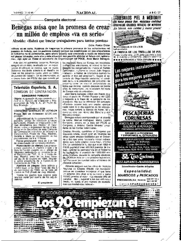 ABC MADRID 13-10-1989 página 27