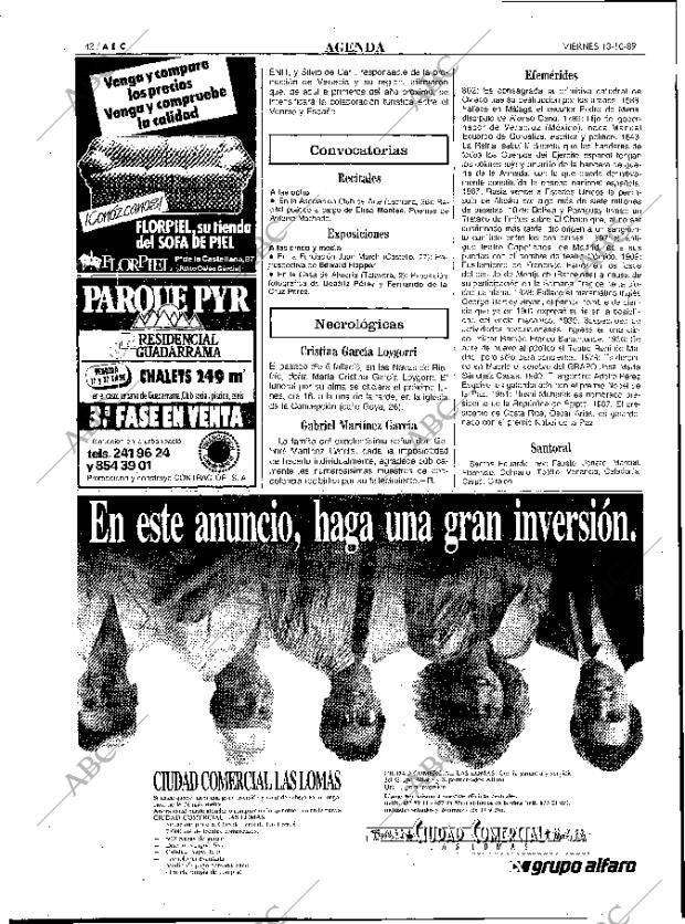ABC MADRID 13-10-1989 página 42