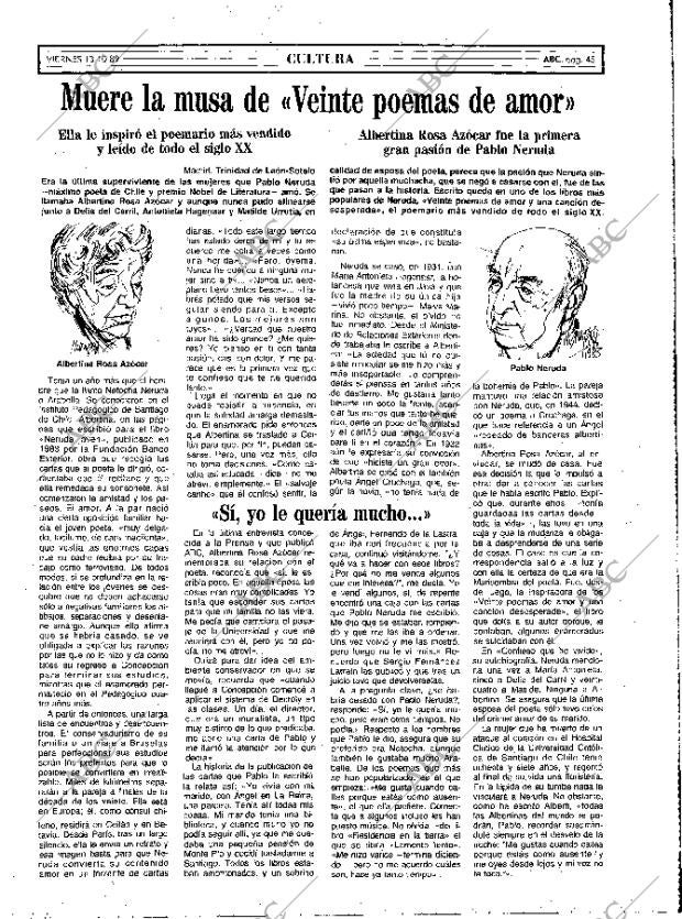 ABC MADRID 13-10-1989 página 45