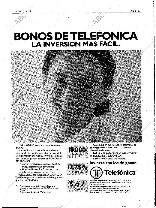 ABC MADRID 13-10-1989 página 57