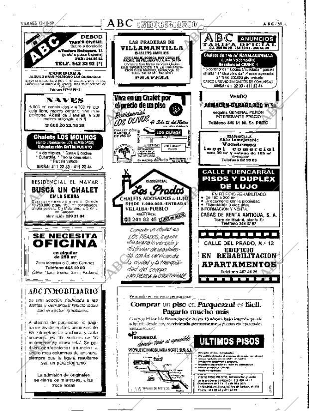 ABC MADRID 13-10-1989 página 59