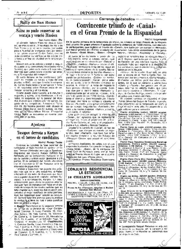 ABC MADRID 13-10-1989 página 70