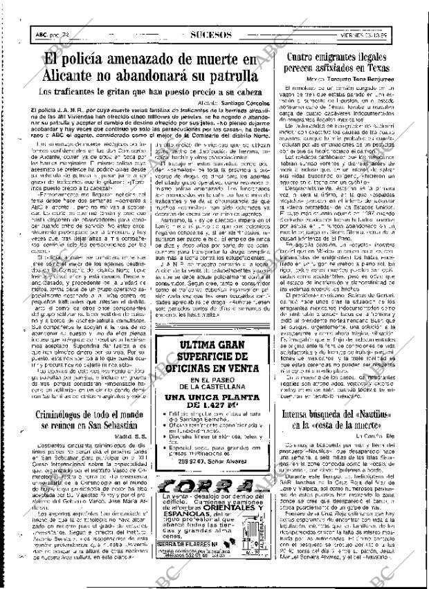 ABC MADRID 13-10-1989 página 72
