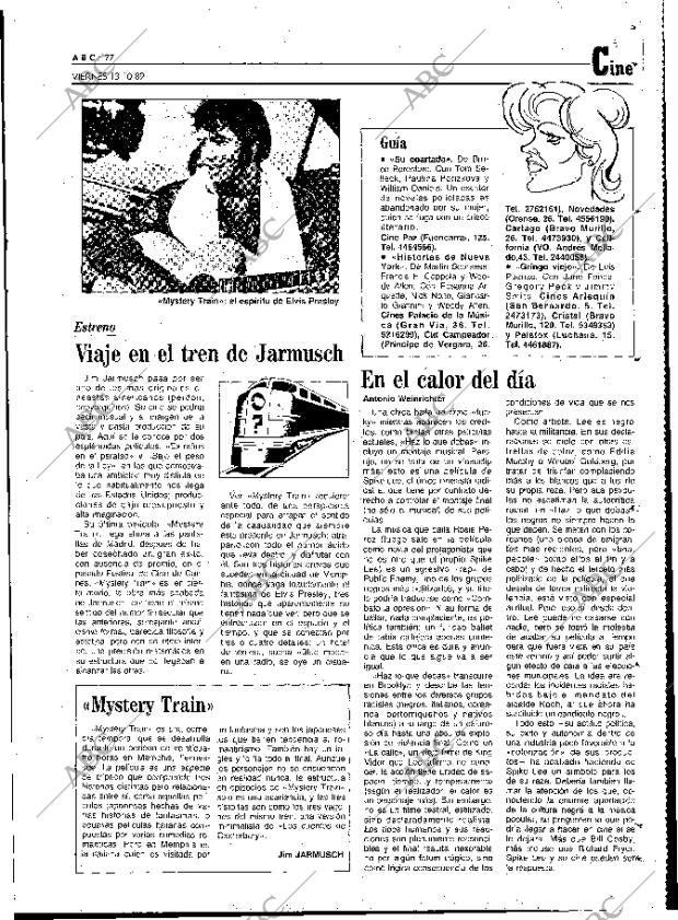 ABC MADRID 13-10-1989 página 77