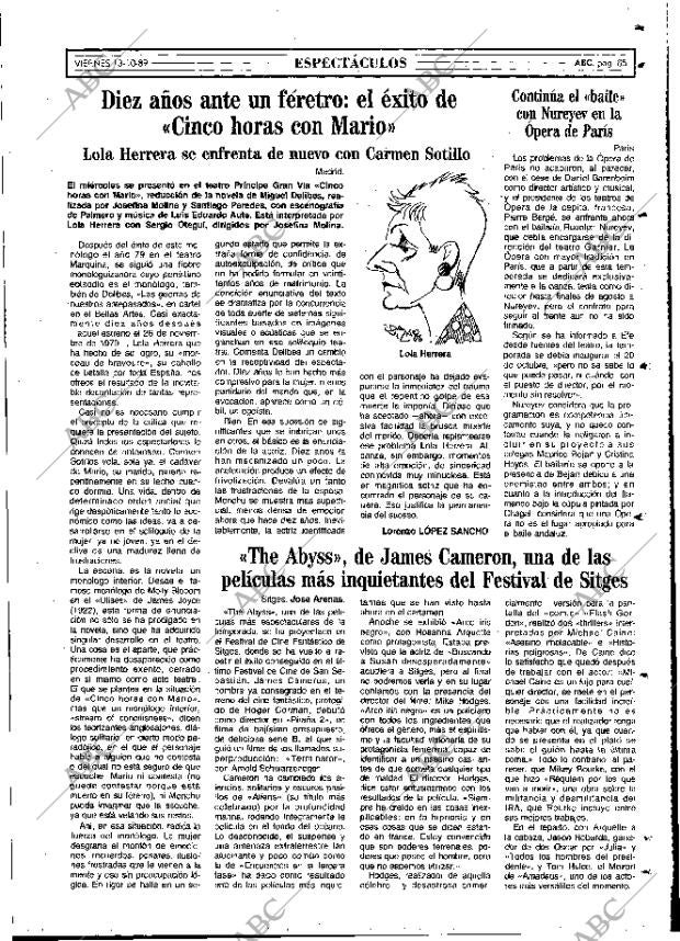 ABC MADRID 13-10-1989 página 85