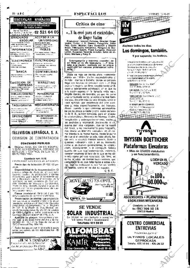 ABC MADRID 13-10-1989 página 88
