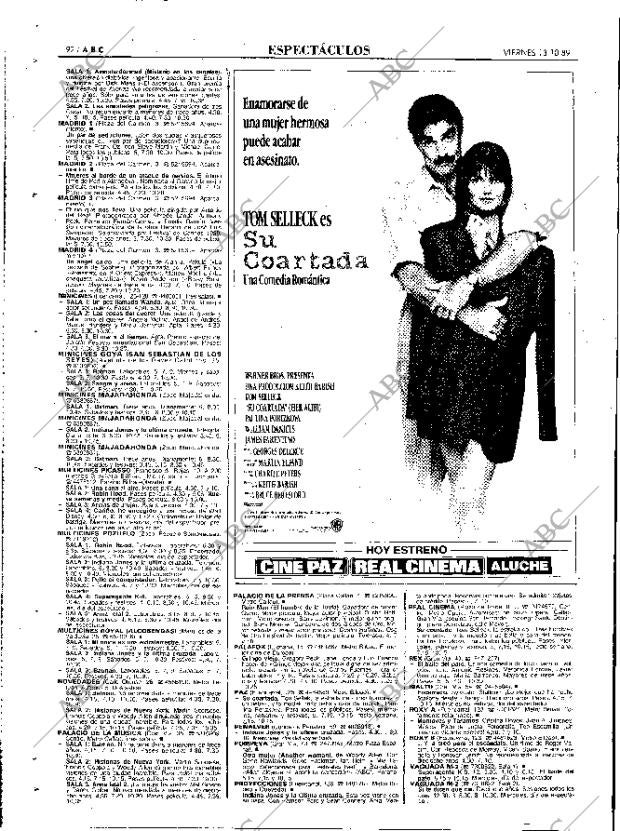 ABC MADRID 13-10-1989 página 92