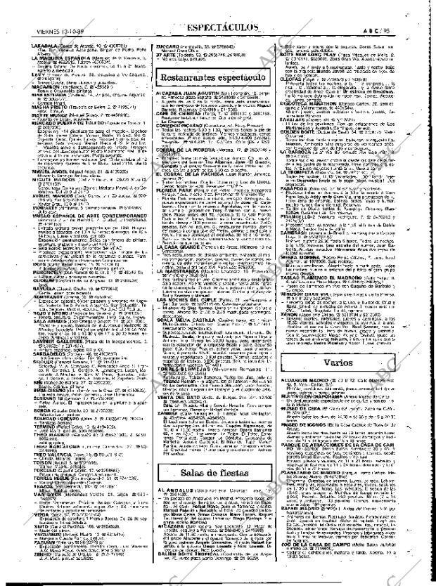 ABC MADRID 13-10-1989 página 95