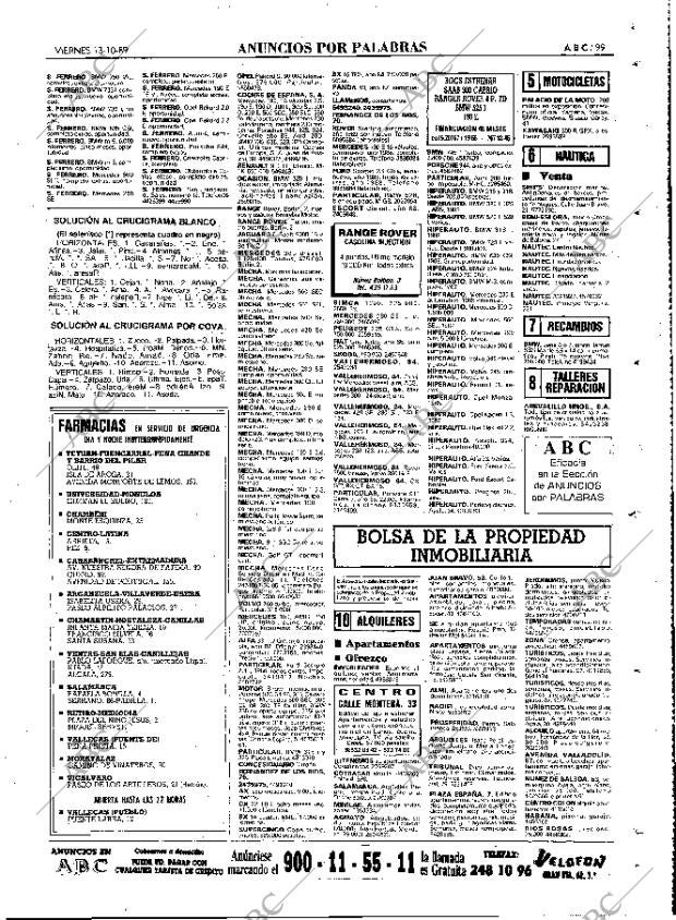 ABC MADRID 13-10-1989 página 99