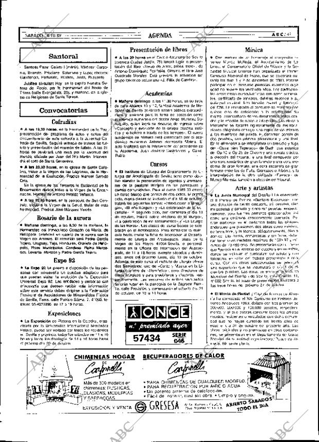 ABC SEVILLA 14-10-1989 página 41